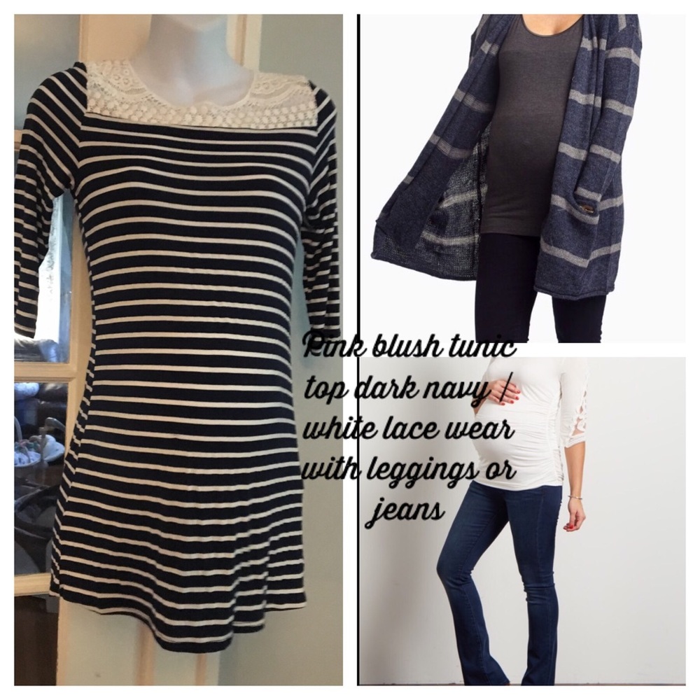 Pink blush tunic top new with tags